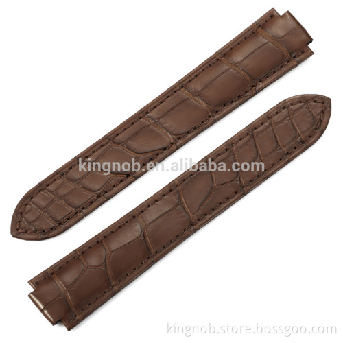 14mm 16mm 18mm 20mm 22mm Genuine Real Alligator Leather Watch Band Strap for Ca-tier Ballon Blue